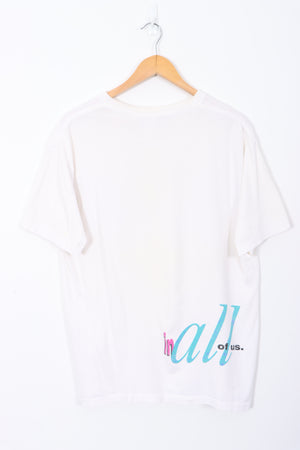 REEBOK 'Believes in the Athlete' Slogan Tee (L)