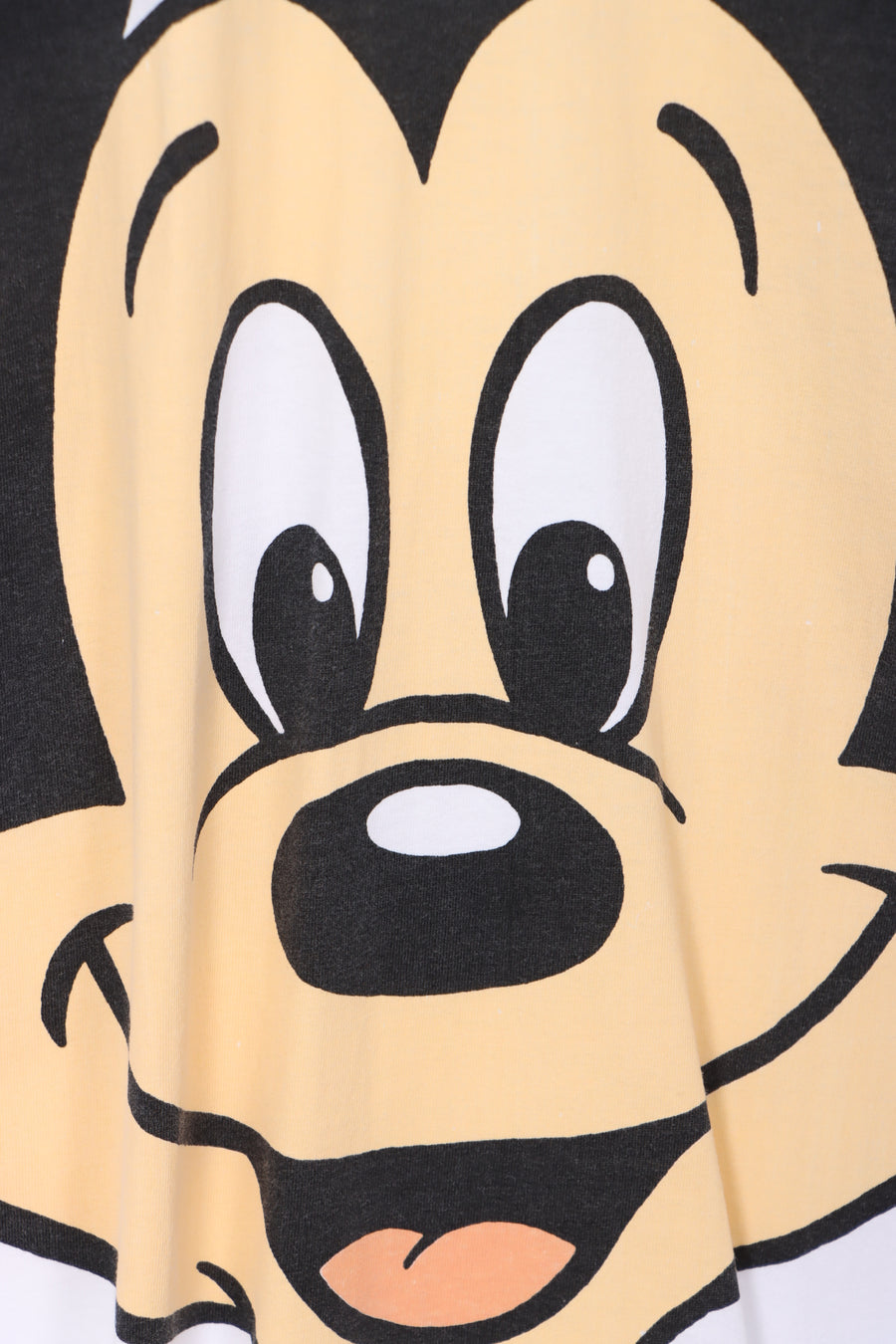 Mickey Mouse Large Front Graphic White Cartoon Tee (XXL)