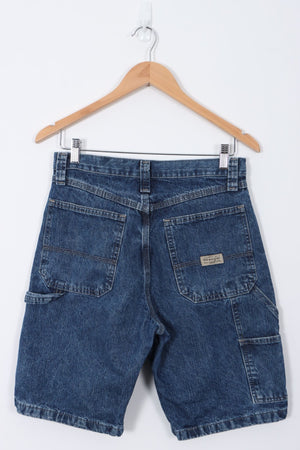 WRANGLER Dark Wash Carpenter Jorts Shorts (30)