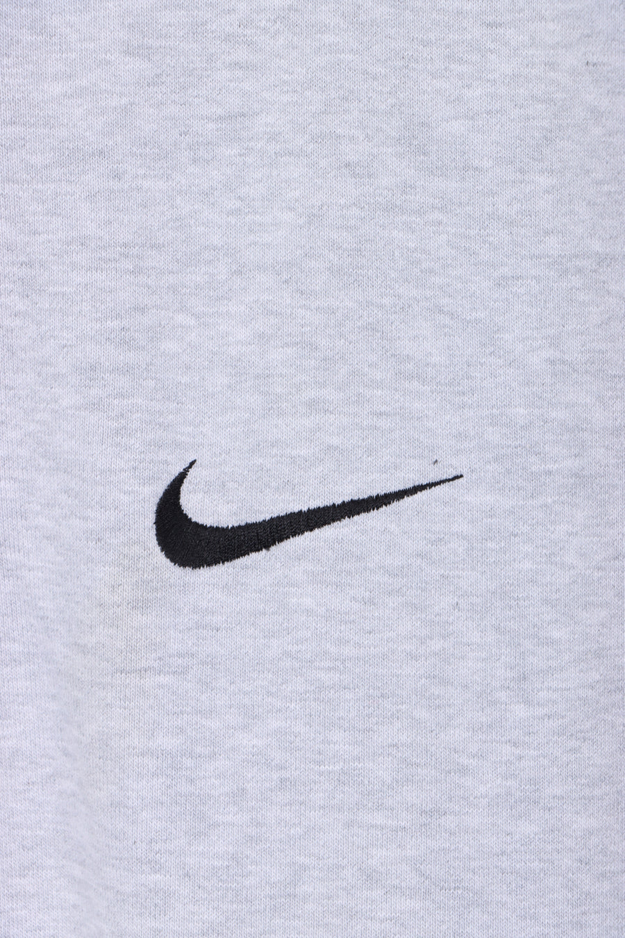 NIKE 1/4 Zip Big Swoosh Logo Grey Hoodie (L)