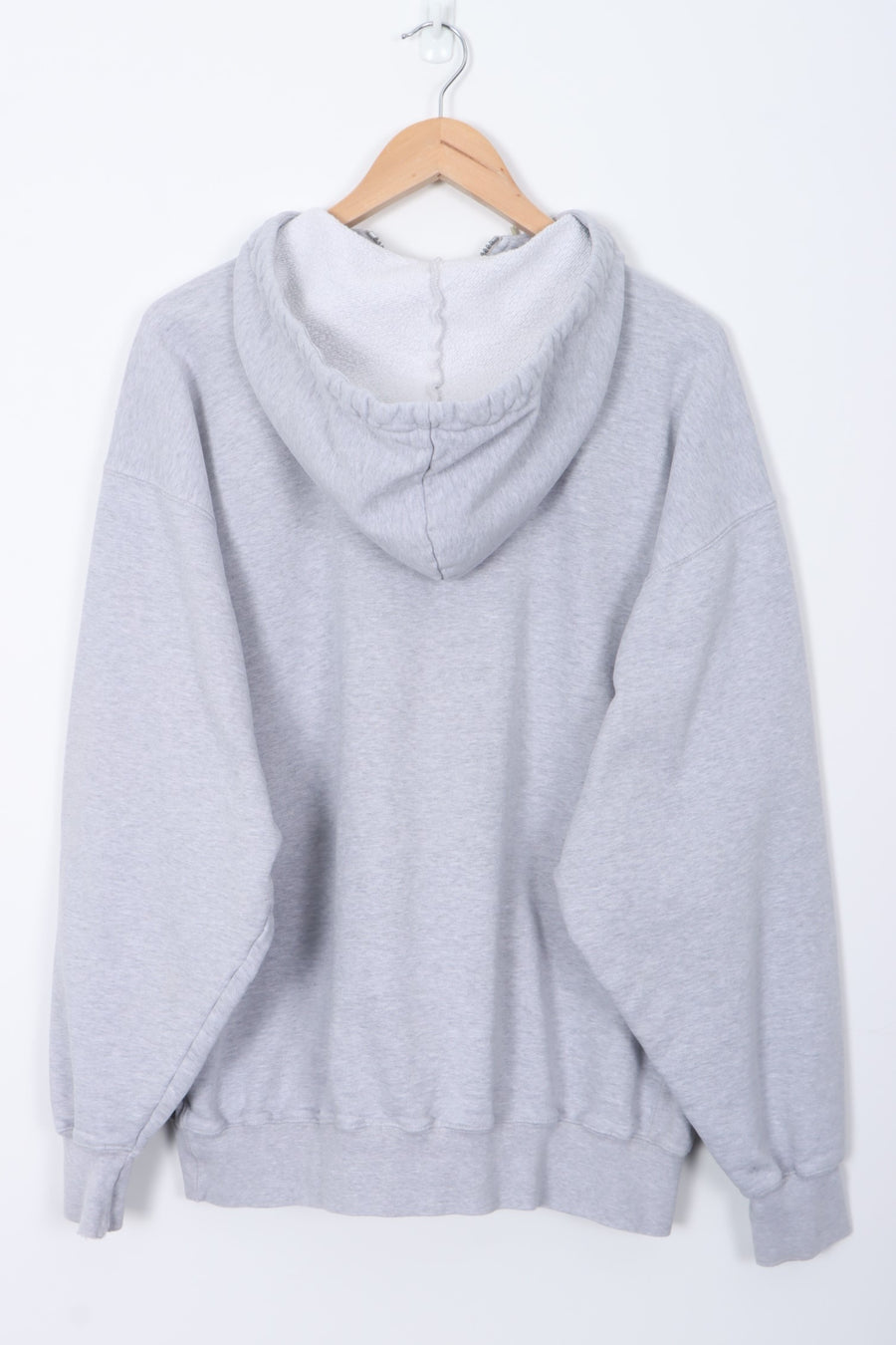 NIKE 1/4 Zip Big Swoosh Logo Grey Hoodie (L)