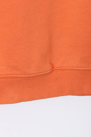 NIKE Spell Out Swoosh Logo Orange Sweatshirt (XL-XXL)