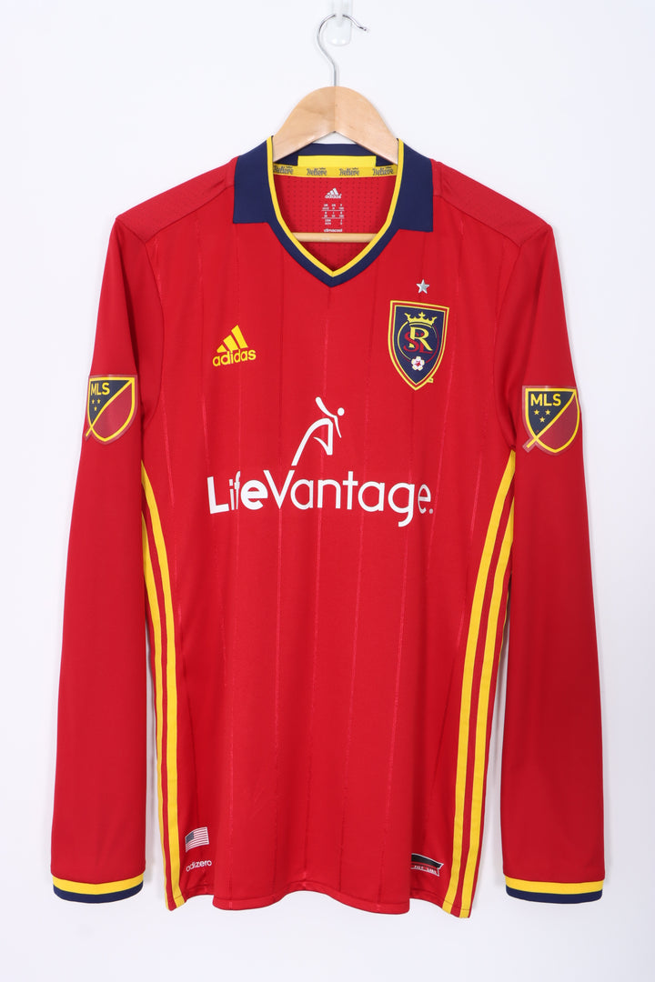 BOOTLEG MLS Real Salt Lake 2016/2017 ADIDAS Long Sleeve Home Soccer Jersey (M)