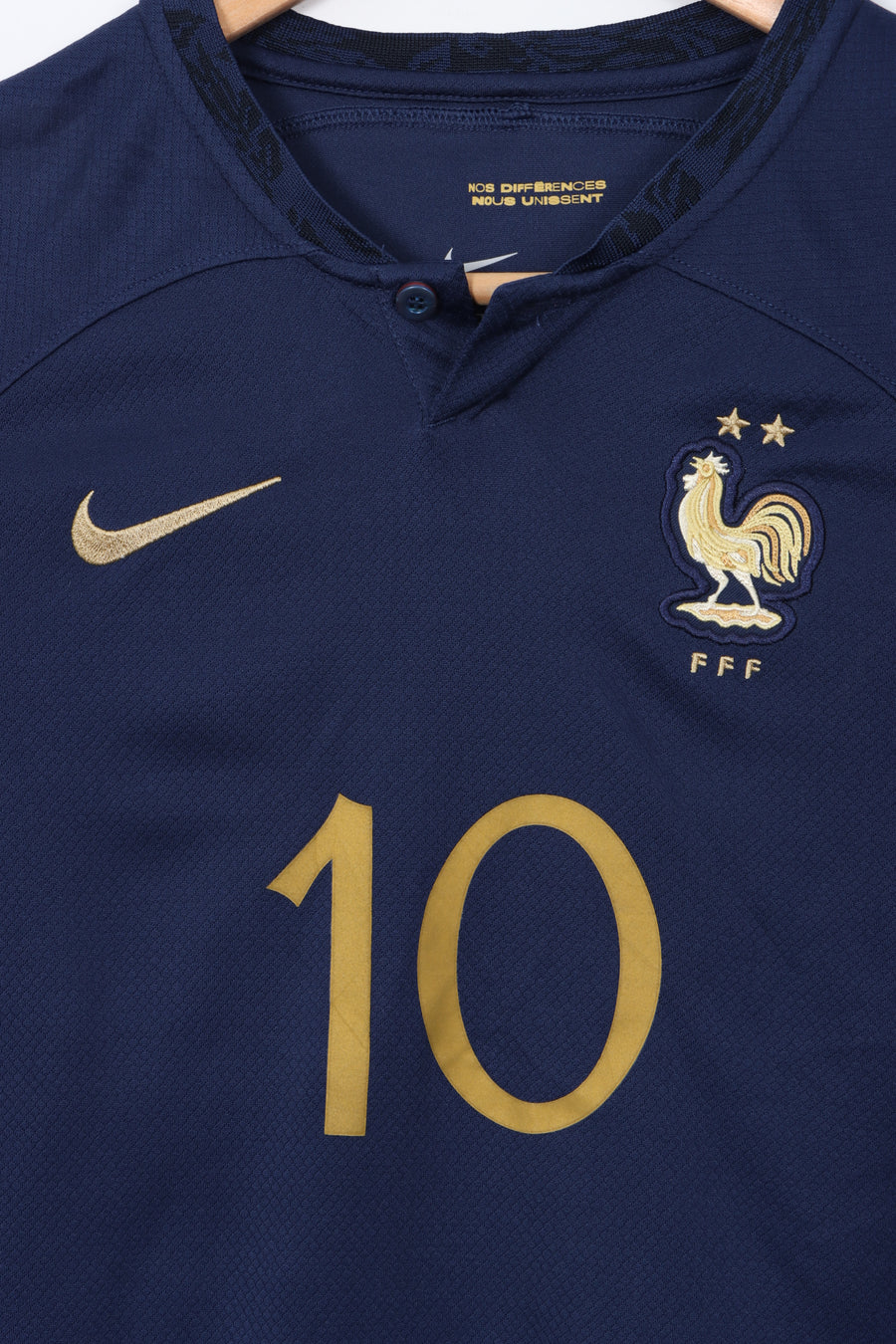 France 2022 Mbappe #10 NIKE World Cup Soccer Jersey (XS-S)