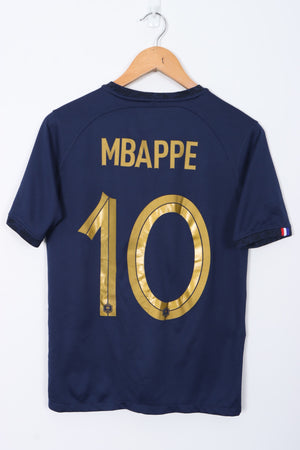 France 2022 Mbappe #10 NIKE World Cup Soccer Jersey (XS-S)