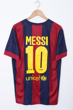 FC Barcelona 2014/2015 Messi #10 Rogers Replica Home Soccer Jersey (L)