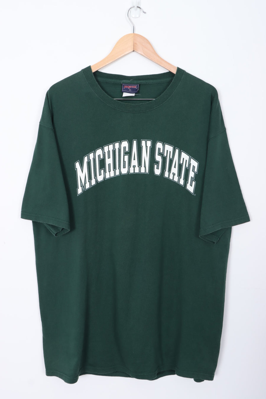 Michigan State Varsity Spell Out Logo Green T-Shirt (XL-XXL)