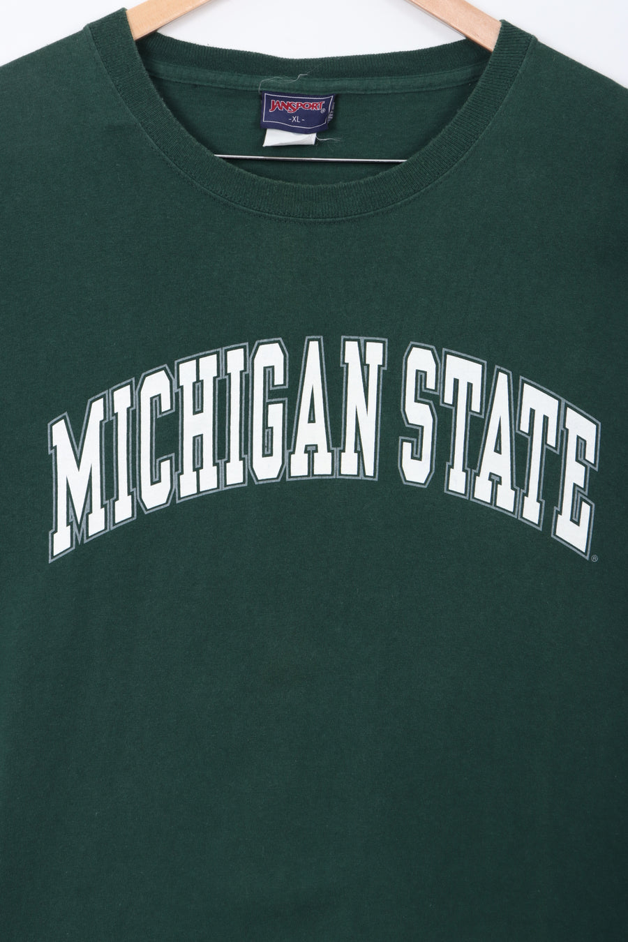 Michigan State Varsity Spell Out Logo Green T-Shirt (XL-XXL)