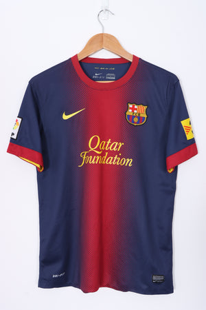 Barcelona 2012/2013 Messi #10 NIKE Home Soccer Jersey (M)