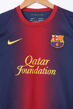 Barcelona 2012/2013 Messi #10 NIKE Home Soccer Jersey (M)