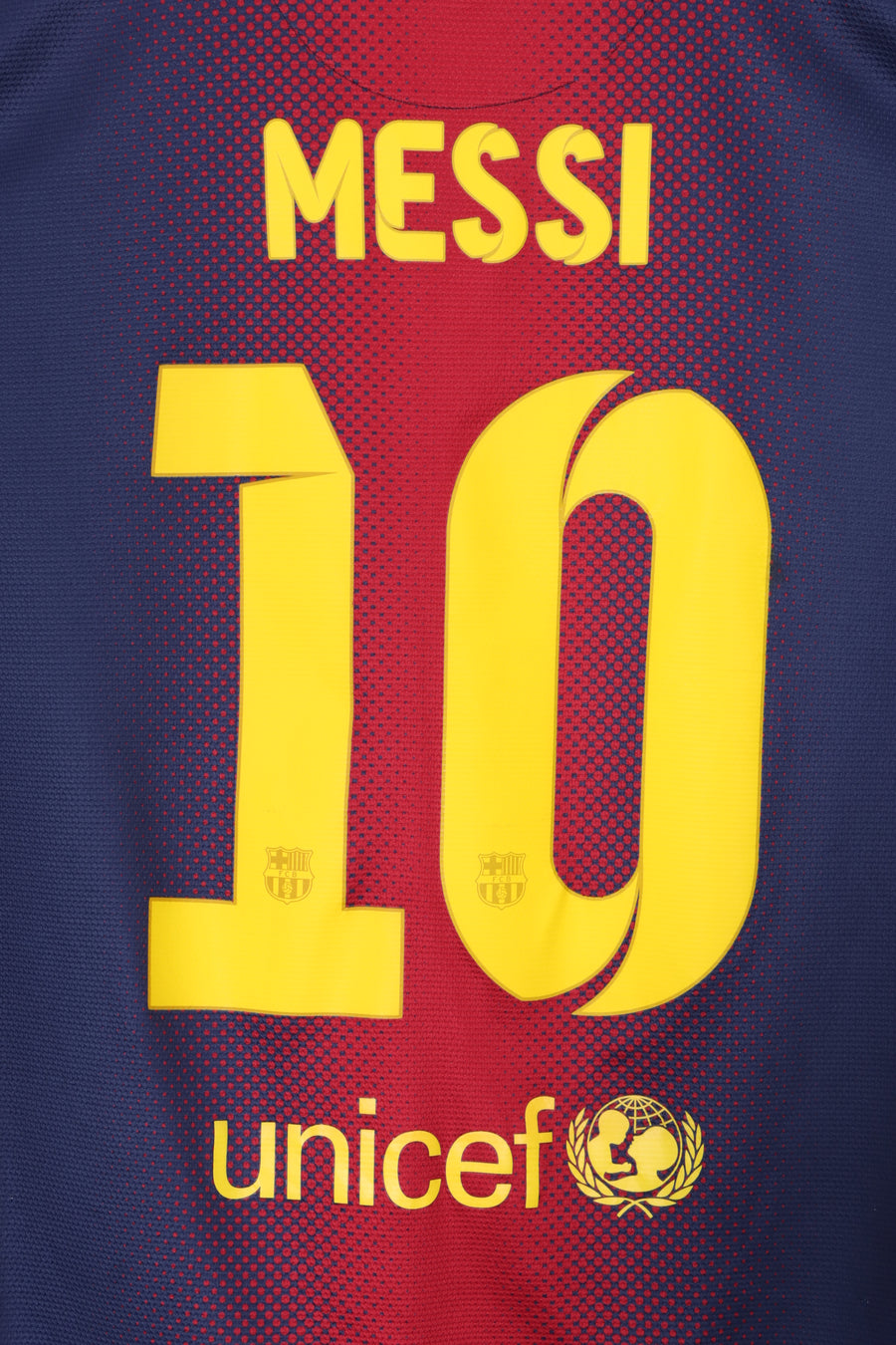 Barcelona 2012/2013 Messi #10 NIKE Home Soccer Jersey (M)