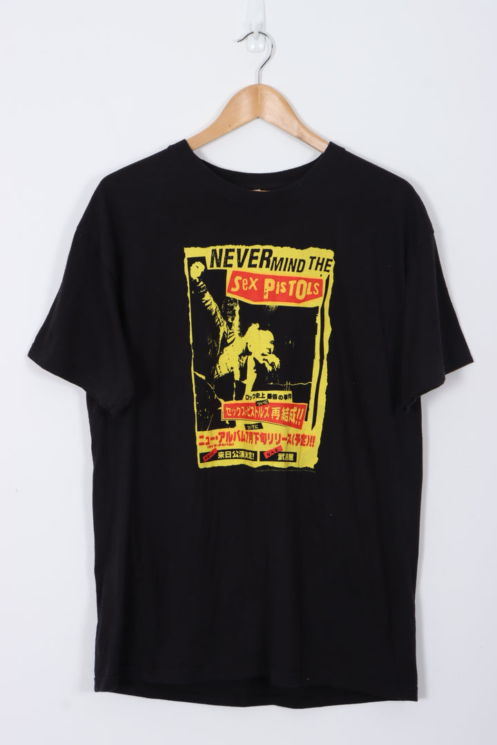 Sex Pistols 'Live In Japan' Vintage Black Music Tee (L)