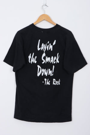 1998 WWF "Layin The Smack Down" The Rock Brahma Bull Tee (L)