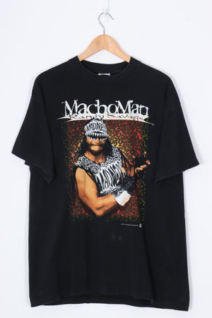 NWO Randy Savage Macho Man Wresting USA Made T-Shirt (XL)