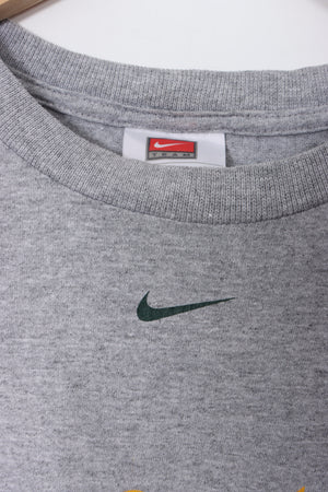 Oakland Athletics MLB NIKE Classic Athletics Centre Swoosh Grey T-Shirt (L)