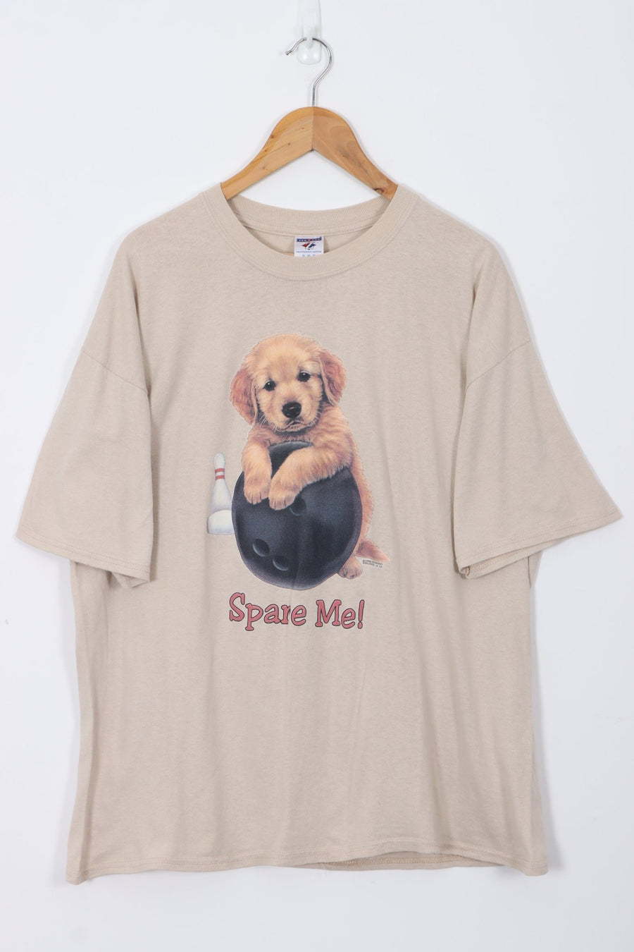 Puppy Bowling 'Spare Me' Graphic Print Animal Tee (XL)