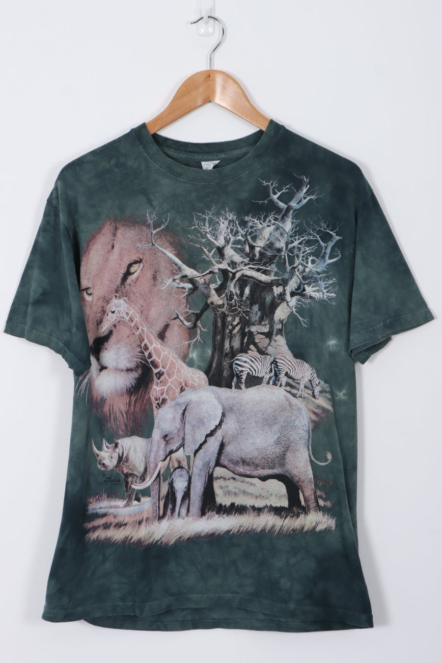 THE MOUNTAIN Front Back Graphic County Safari Nature Animal T-Shirt (M)