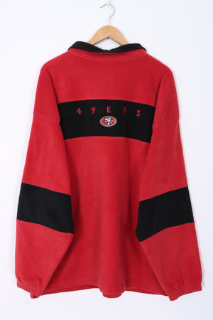 NFL San Francisco 49ers 1/4 Zip Fleece Sweatshirt (2XL)