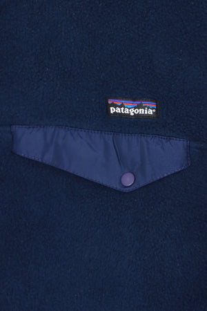 PATAGONIA Blue 'Synchilla' 1/4 Snap Fleece Sweatshirt (L)