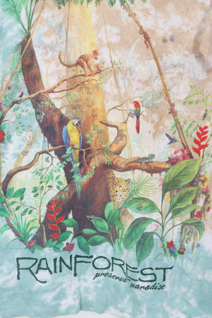 1991 LIQUID BLUE 'Rainforest Reserve Paradise' USA Made Animal Tee (M-L)