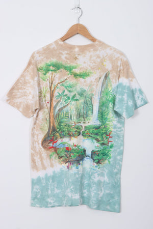 1991 LIQUID BLUE 'Rainforest Reserve Paradise' USA Made Animal Tee (M-L)