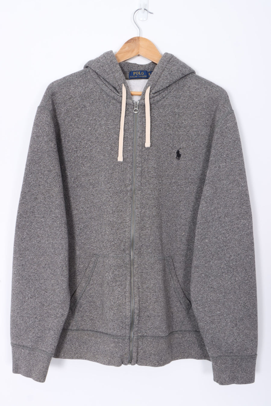 RALPH LAUREN POLO Grey Full Zip Hoodie (XL)