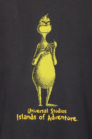 Dr Seuss Grinch 'Islands of Adventure' UNIVERSAL STUDIOS Sweatshirt USA Made (L)