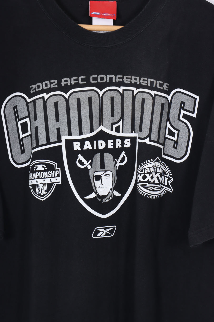 REEBOK NFL Las Vegas Raiders Champion Football Tee (L-XL)