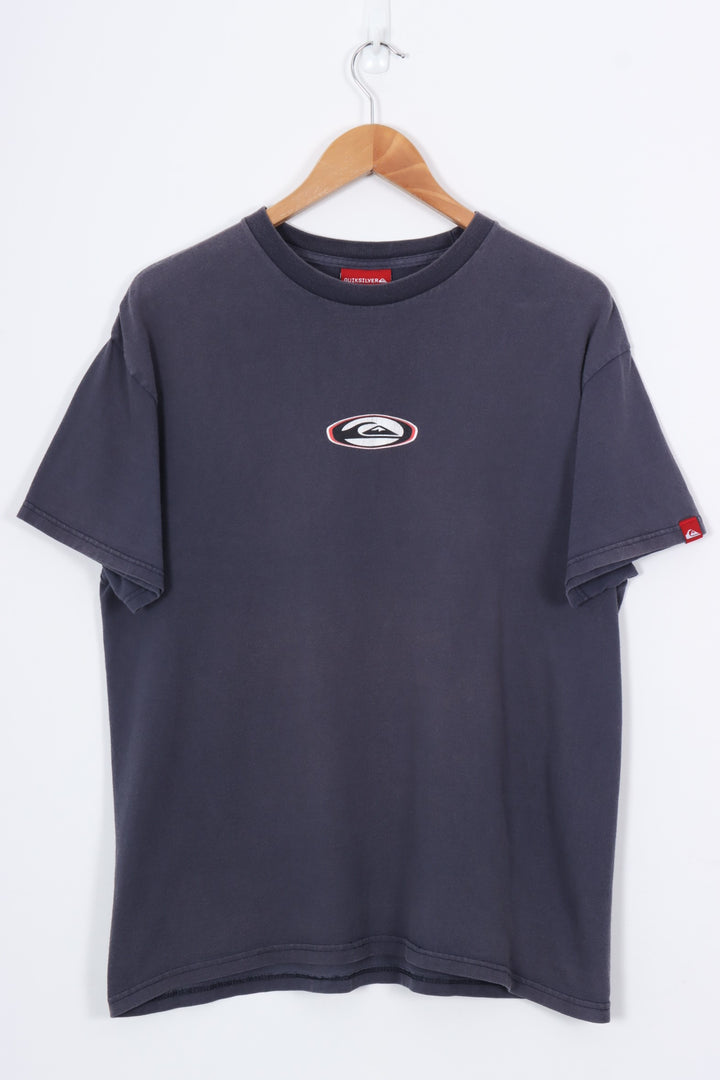 QUIKSILVER Centre Logo Surf Front & Back Tee (L)