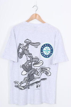 1995 Vintage Looney Tunes Baseball Seattle Marines Tee (M-L)