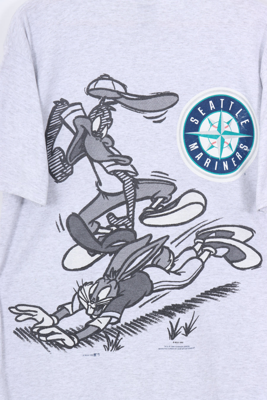 1995 Vintage Looney Tunes Baseball Seattle Marines Tee (M-L)