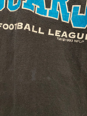 VINTAGE Jacksonville Jaguars 1993 Banned Logo NFL USA Made T-Shirt