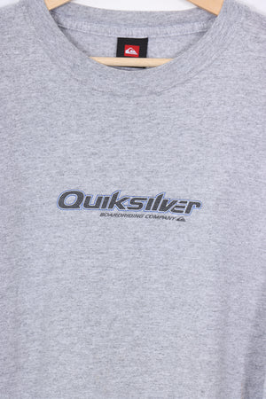 QUIKSILVER Boarding Company Blue & Grey Surf Tee (XXL)