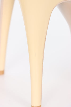 YVES SAINT LAURENT YSL 'Tribute' Cream Patent Heels (38)