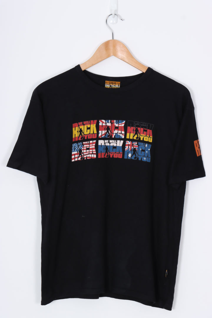 QUEEN We Will Rock You World Tour Band Tee (M)