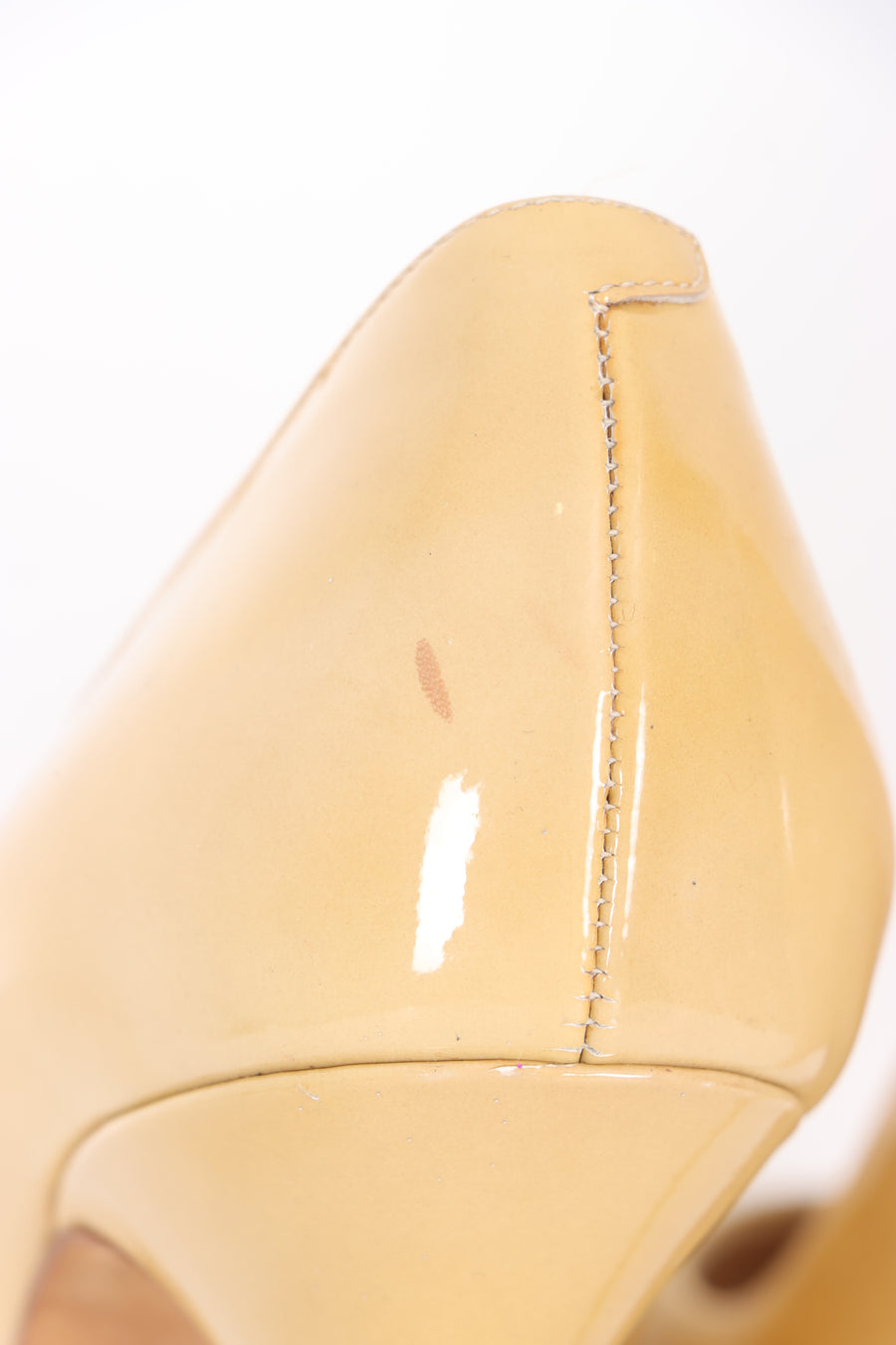 JIMMY CHOO Mustard Yellow Patent Leather Platform Heels (40)