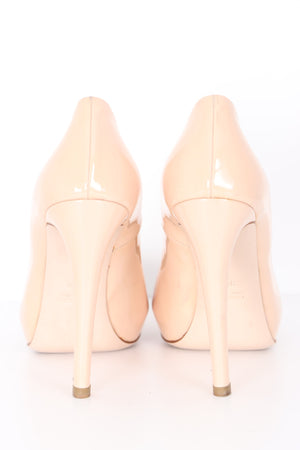 MIU MIU Nude Beige Patent Leather Heels (35.5)