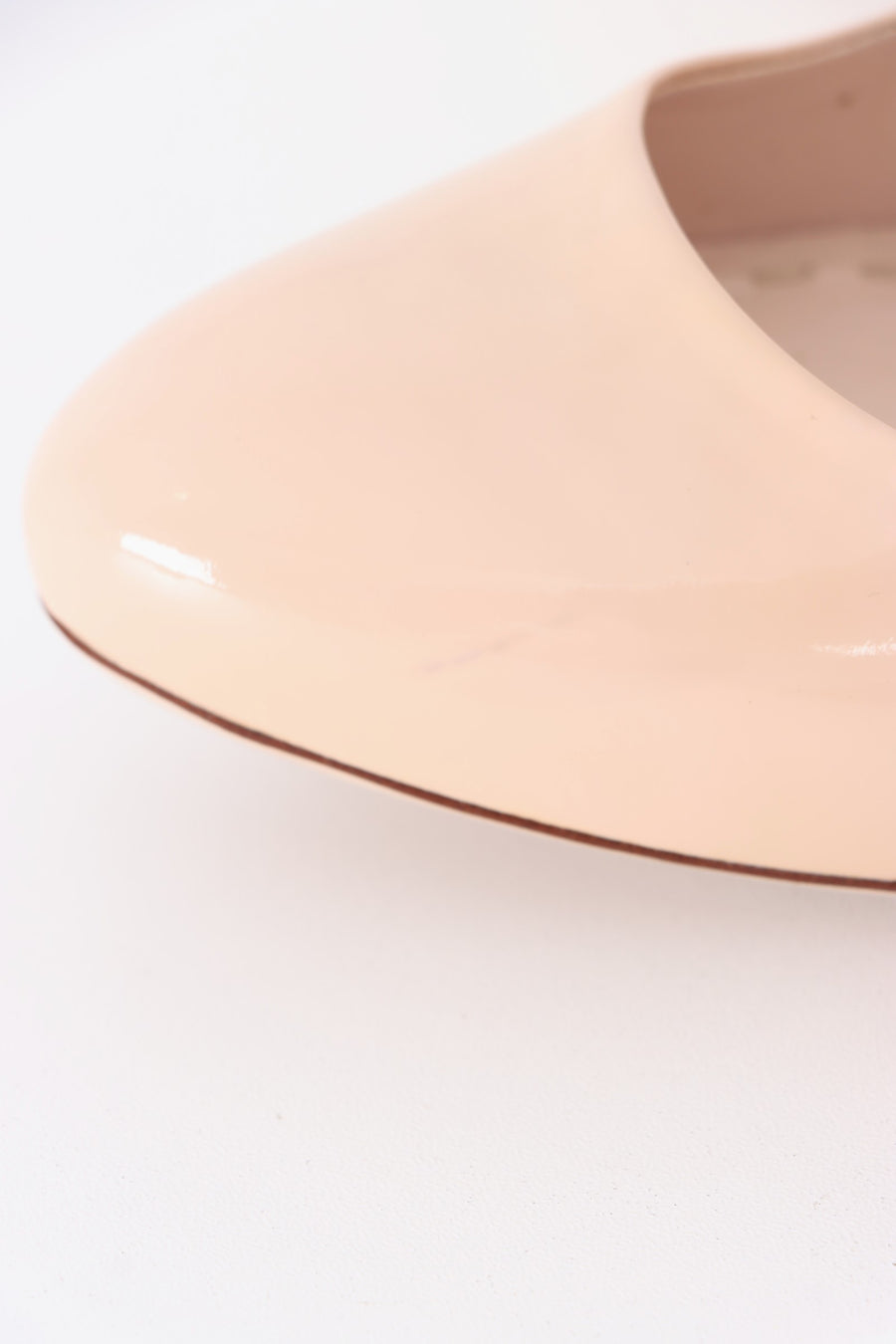 MIU MIU Nude Beige Patent Leather Heels (35.5)