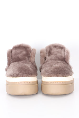 Attilio Giusti Leombruni AGL Fur Platform Loafer Sneakers (38)