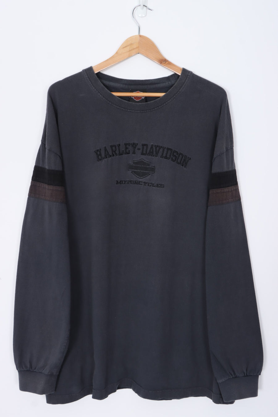 HARLEY DAVIDSON Dark Grey Long Sleeve T-Shirt (XXL)