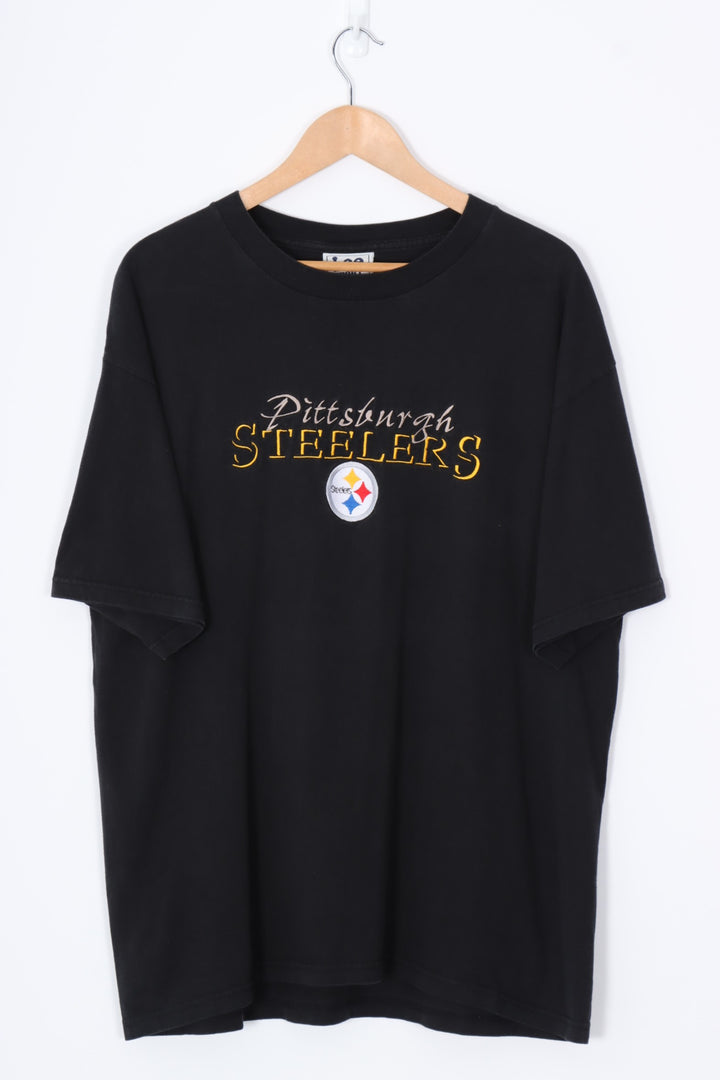 LEE Pittsburgh Steelers Embroidered NFL Pro Sport Tee (XL)