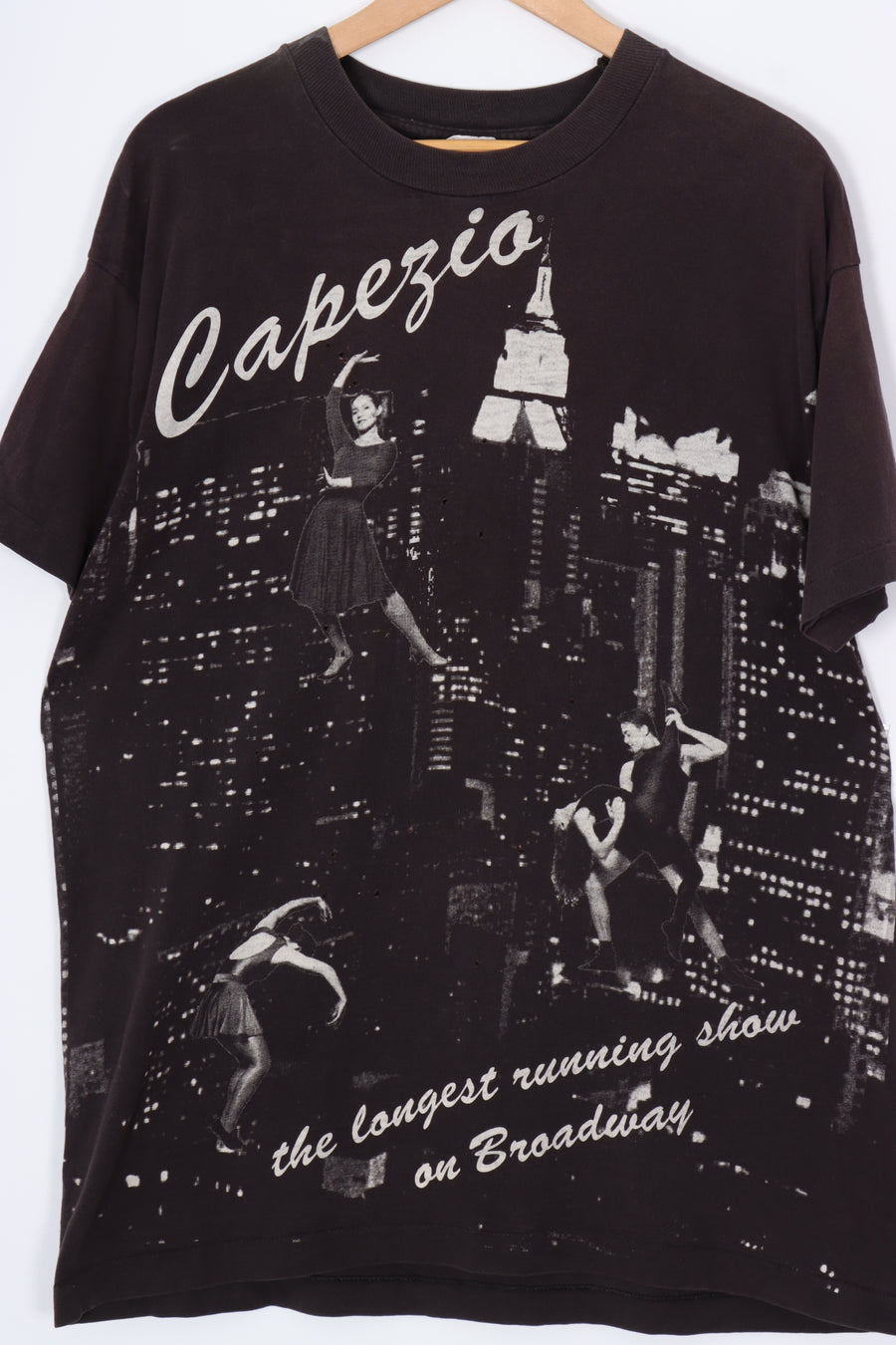 Capezio Dancing Broadway Theatre Sepia All Over Graphic Tee (XL)