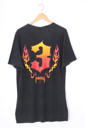 PANTERA 'Watch it Go' Flame 3 Band Tee (M-L)