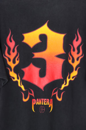 PANTERA 'Watch it Go' Flame 3 Band Tee (M-L)