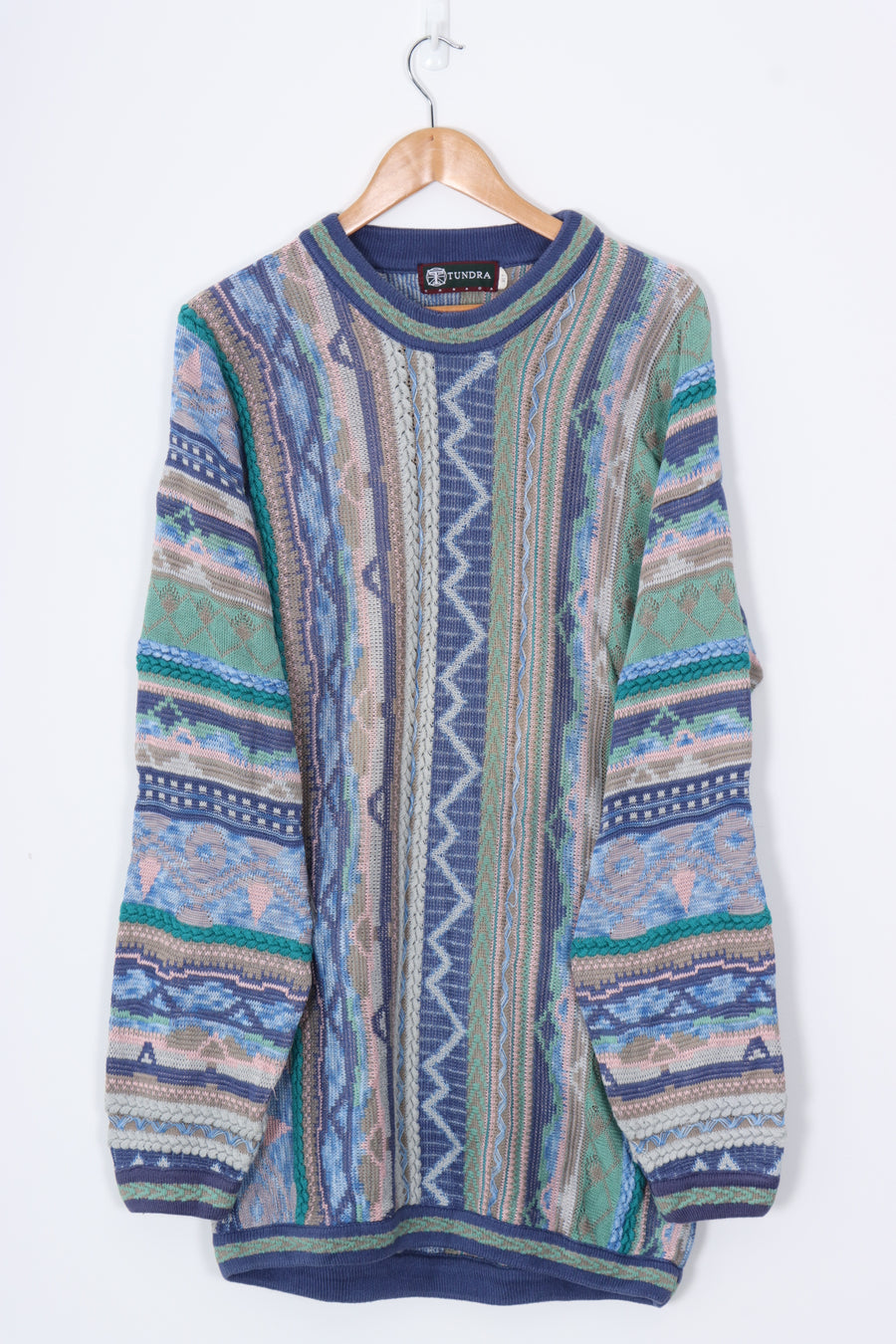 TUNDRA Pastels 3D Coogi Style Sweater Knit (XL Tall)