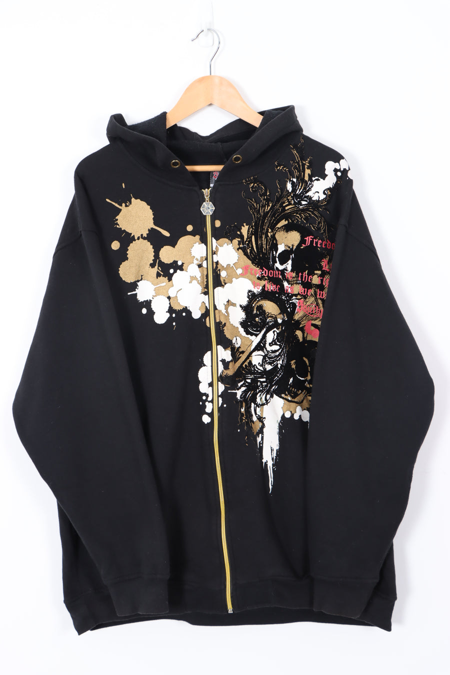 Southpole Jesse Pinkman Velvet Y2K Design Full Zip Hoodie (4XL)