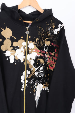 Southpole Jesse Pinkman Velvet Y2K Design Full Zip Hoodie (4XL)