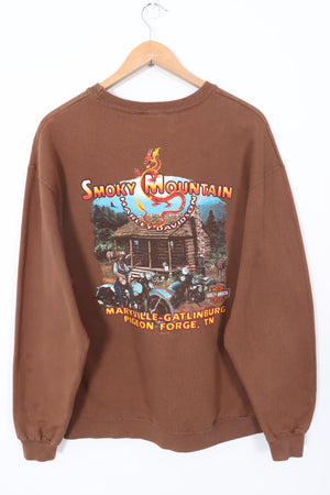 HARLEY DAVIDSON Smoky Mountain Farm Graphic Print Sweatshirt (XL)