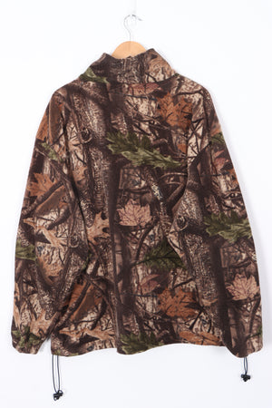 LODGE OUTFITTERS Camouflage Print Full Zip Fleece (XXL)