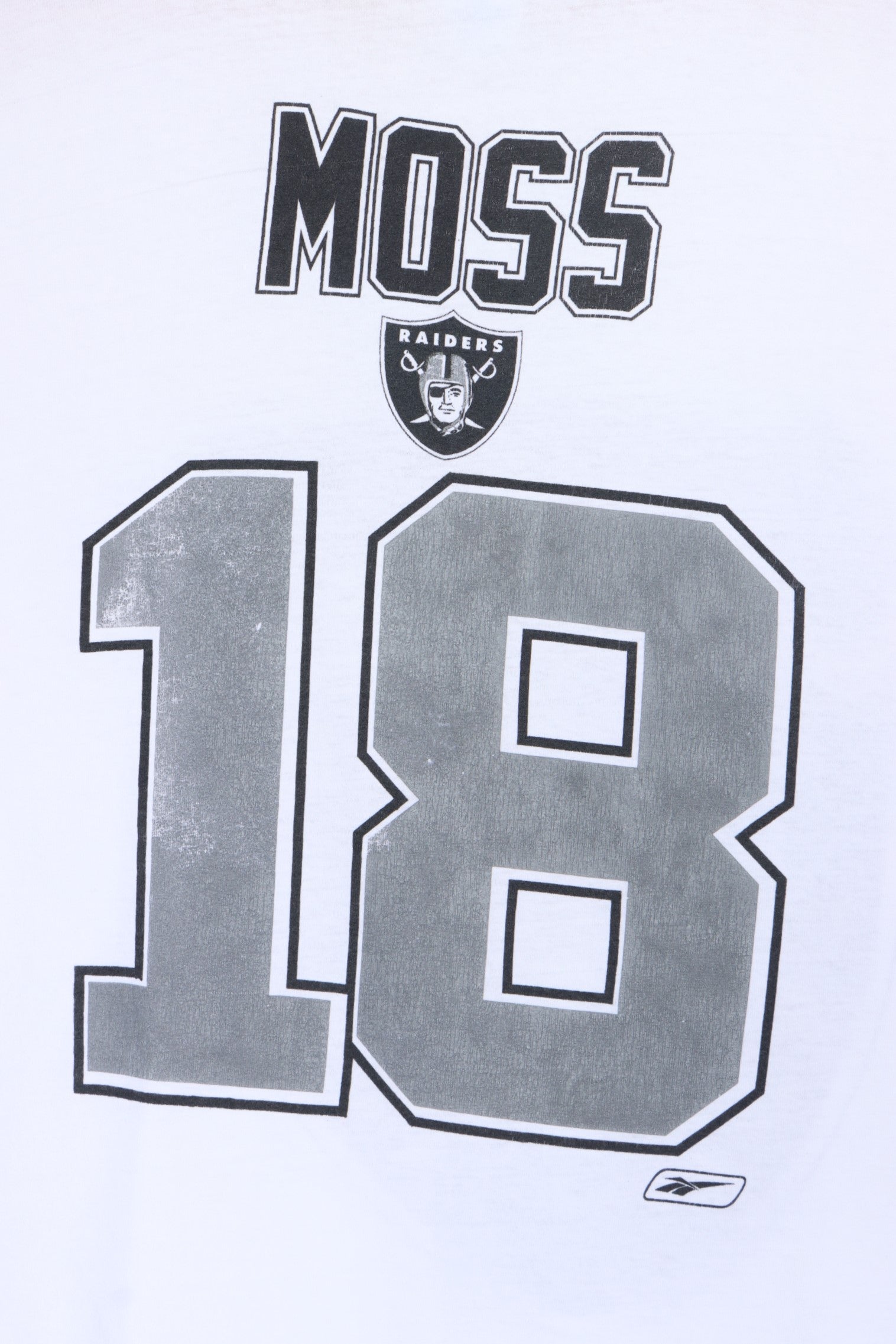 Reebok, Shirts, Reebok Mens Black Oakland Raiders Randy Moss 8 Football  Nfl Jersey Size Xl